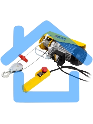 Тельфер электрический Denzel TF-500 0.5 т, 1020 Вт, высота 12 м, 10 м/мин