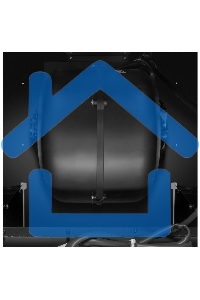 Вытяжка пристенная островная Maunfeld Bath 402 золотой, 40 см, 1150 куб. м/ч, 52 дБ