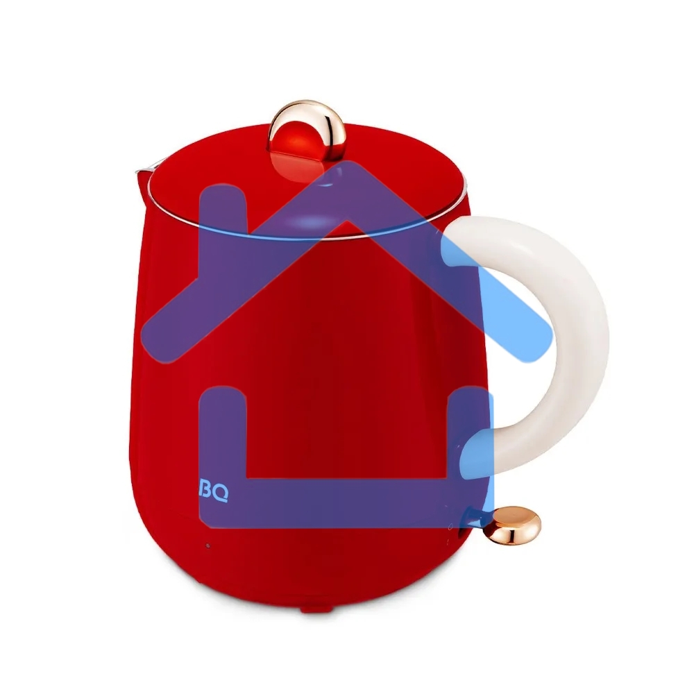 Чайник BQ KT1717P Red. Мощность:1000 Вт, Объем 0,6л