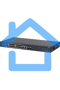 Коммутатор Dahua DH-CS4228-24GT-240 (L2) 26x1Gbит/с 2xКомбо(1000BASE-T/SFP) 24PoE 265W управляемый