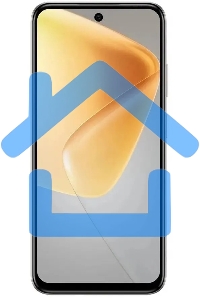 Смартфон Infinix HOT 50i, 4/128Gb, серый титан