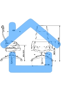 Кресло руководителя Бюрократ CH-608/BLACK TW-01 TW-11 черный, спинка сетка, искусст.кожа/ткань