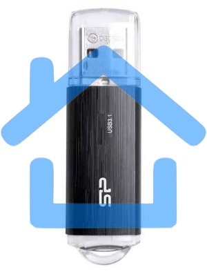 Флешка USB Silicon Power R/W 128 Gb Blaze B02 SP128 GbUF3B02V1K USB3.1 черный