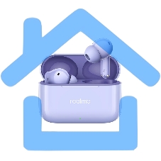 Гарнитура внутриканальные Realme Buds T200 фиолетовый беспроводные bluetooth в ушной раковине (6941764462083)