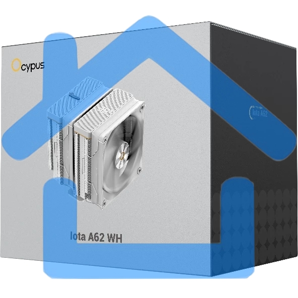 Кулер Ocypus Iota A62 WH Iota-A62-WH белый 120мм алюминий+медь 2000rpm 29db 4-pin 260W 158мм