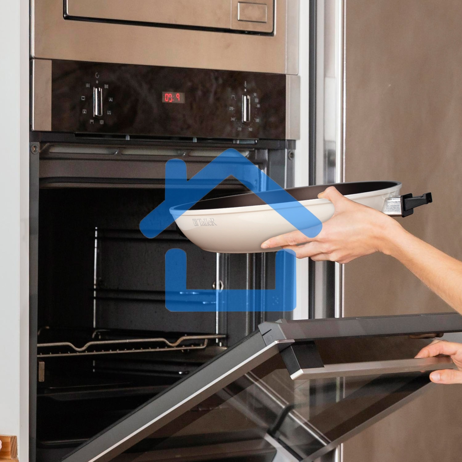 Сковорода глубокая TALLER TR-44109 Хюгге 26 см со съемной ручкой