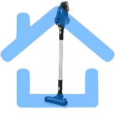 Пылесос вертикальный Bosch Unlimited BCS611P4A POWER FOR ALL 18V синий/черный, питание от аккумулятора, уборка сухая, работа от АКБ max 30 мин