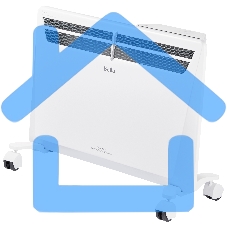 Комплект Ballu Transformer с блоком управления и шасси BEC/EVU-1500-4I белый, 1500 Вт, 20 м2, дисплей, термостат, WiFi