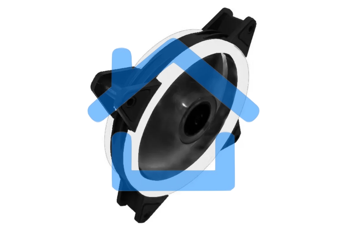 Вентилятор для корпуса Gembird D12025S12L-W черный, 120 мм, 1200 об/мин, 20.5 дБ, 3 pin