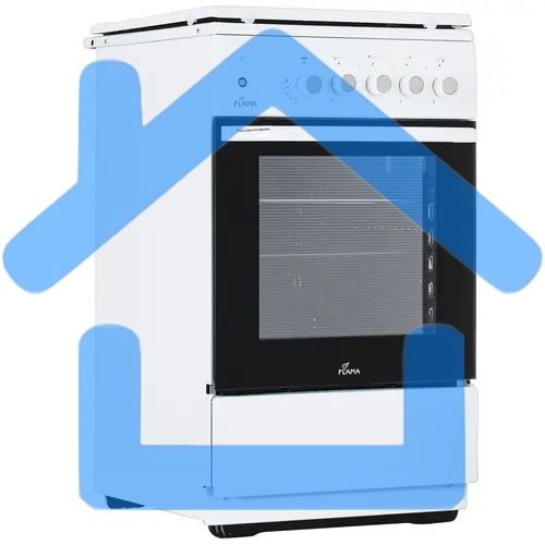 Плита газовая Flama N FG 24236 W белый, конфорок 4 газовых, духовка 50 л, 50 см x 85 см x 60 см