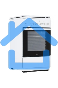 Плита газовая Flama N FG 24236 W белый, конфорок 4 газовых, духовка 50 л, 50 см x 85 см x 60 см