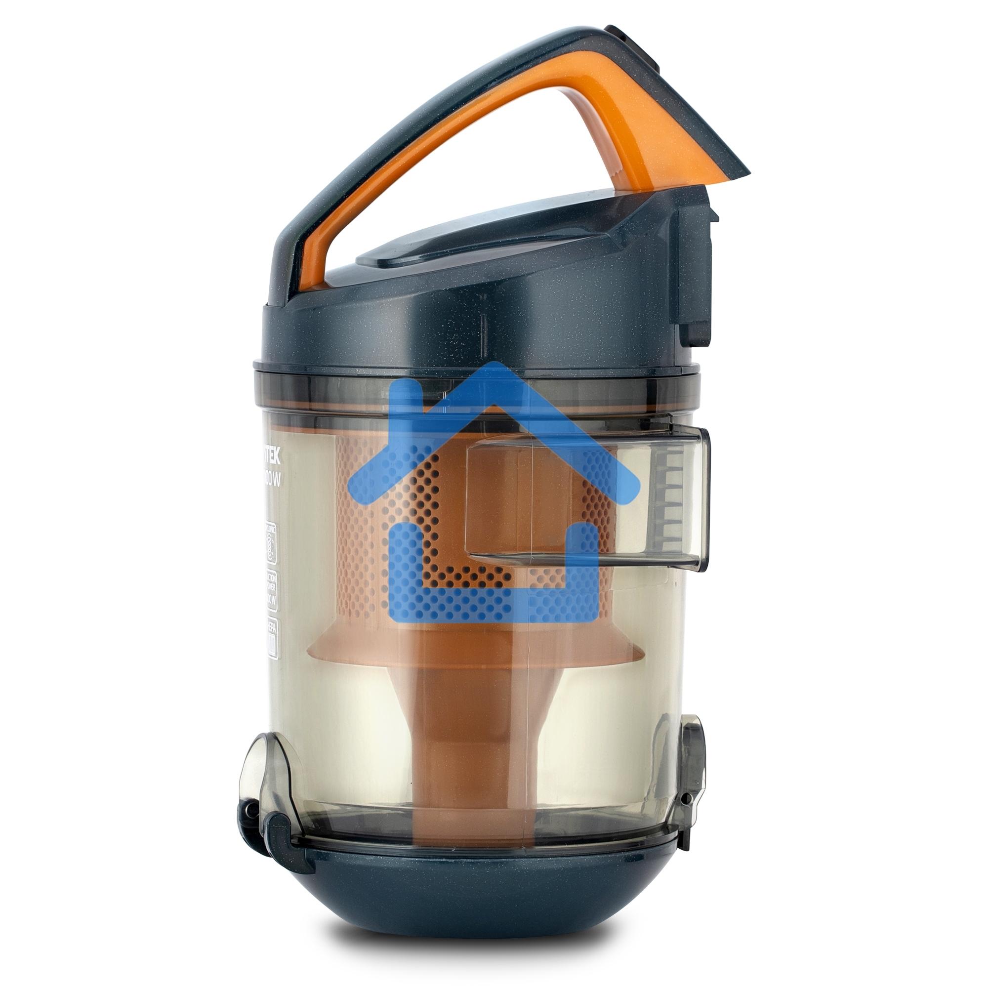 Пылесос Vitek VT-1894 оранжевый, питание от сети, 400 Вт, уборка сухая, пылесборник 2.5 л