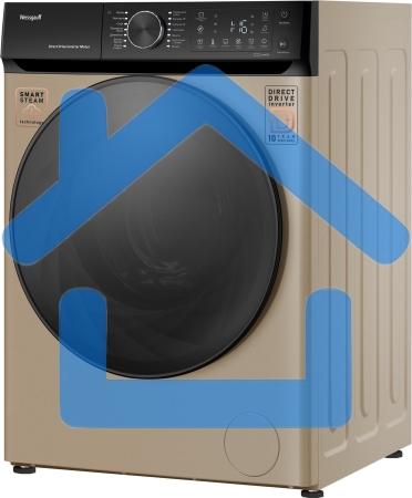 Стиральная машина Weissgauff WM 59411 Direct Drive Inverter Steam Champagne золотистая, загрузка фронтальная 11кг, 1400 об/мин., класс: A+++