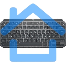 Клавиатура Logitech MX Keys Mini (920-010501) беспроводная, USB, Bluetooth/Радиоканал, темно-серый/черный