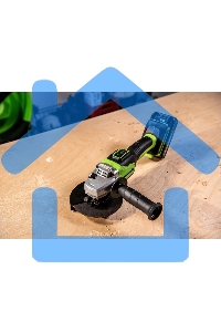 Угловая шлифовальная машина Greenworks 24В, аккумуляторная Greenworks (В комплекте с АКБ 2А·ч. и ЗУ) 3200207UA