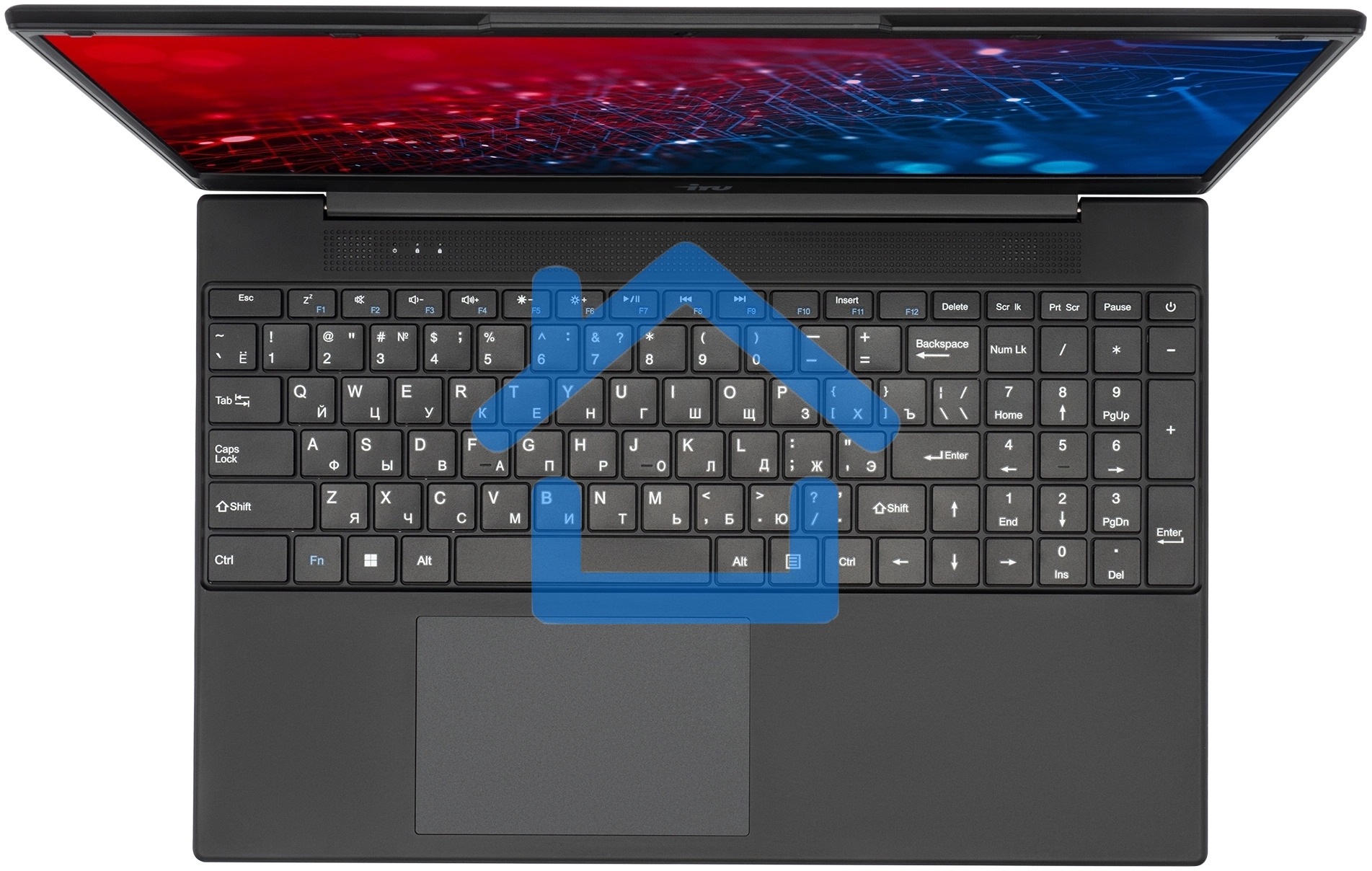 Ноутбук IRU Tactio 15ALG Core i3 1215U 16Gb SSD 512Gb Intel UHD Graphics 15.6