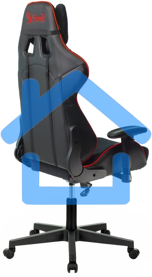 Кресло игровое A4Tech Bloody GC-400, черный/красный, крестовина пластик