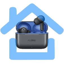 Гарнитура внутриканальные Realme Buds T200 серый беспроводные bluetooth в ушной раковине (6941764462069)