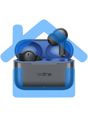 Гарнитура внутриканальные Realme Buds T200 серый беспроводные bluetooth в ушной раковине (6941764462069)