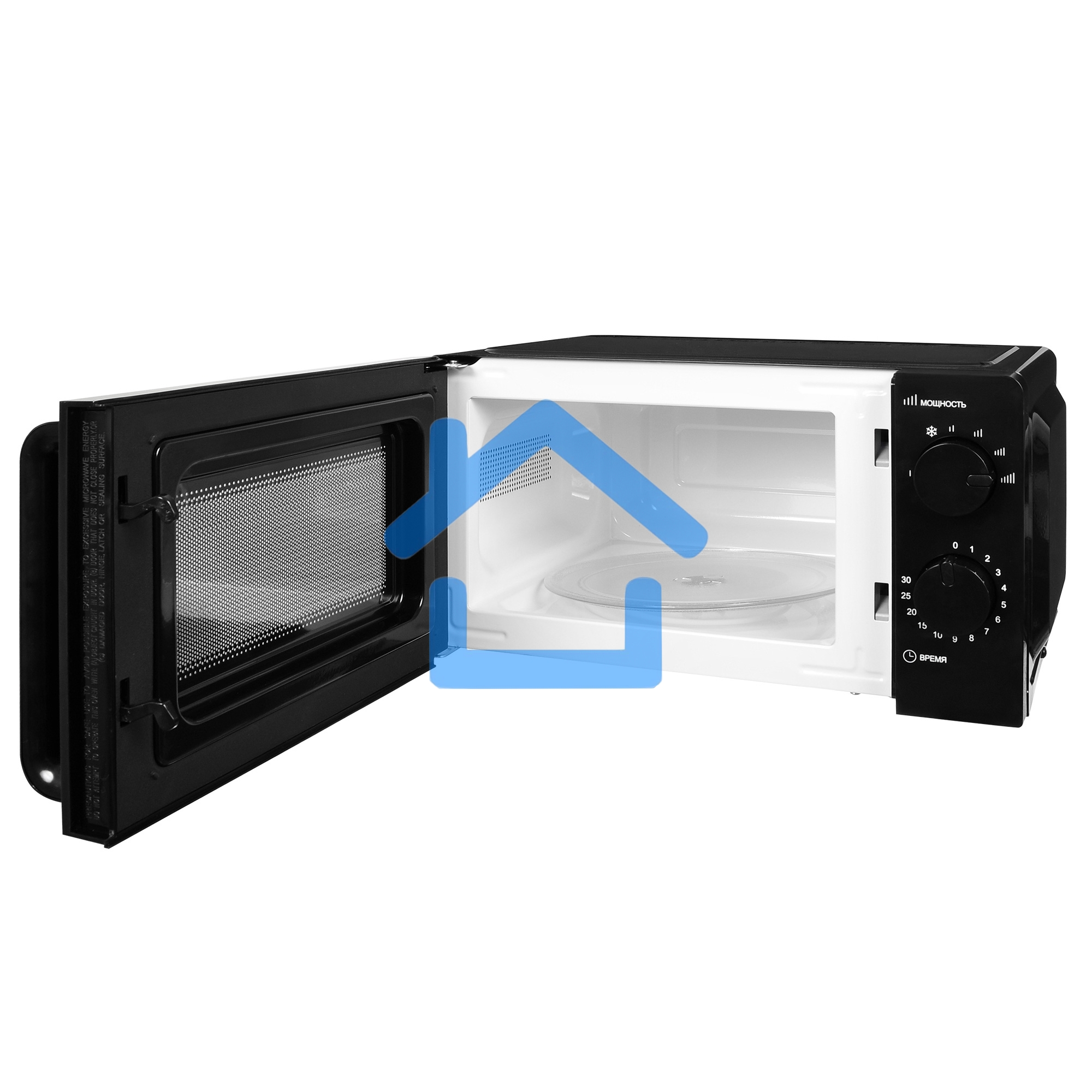 Микроволновая печь Hyundai HYM-M2039 черный, 20 л, 700 Вт, переключатели - поворотный механизм