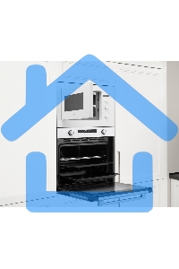 Микроволновая печь встраиваемая Weissgauff HMT-252 белый, 25 л, 900 Вт, переключатели - поворотный механизм/сенсор