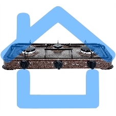 Настольная плита АКСИНЬЯ КС-107 трехконфорочная,коричневый