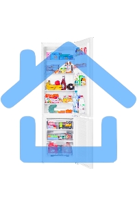 Холодильник Maunfeld MFF180W белый двухкамерный 192/68л морозилка снизу, De Frost