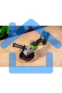 Угловая шлифовальная машина Greenworks 24В, аккумуляторная Greenworks (В комплекте с АКБ 2А·ч. и ЗУ) 3200207UA