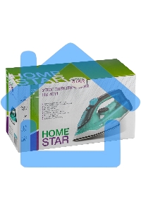 Утюг HOMESTAR HS-4011 бирюзовый, 2200 Вт, пар, подошва нержавеющая сталь, антинакипь, капля стоп