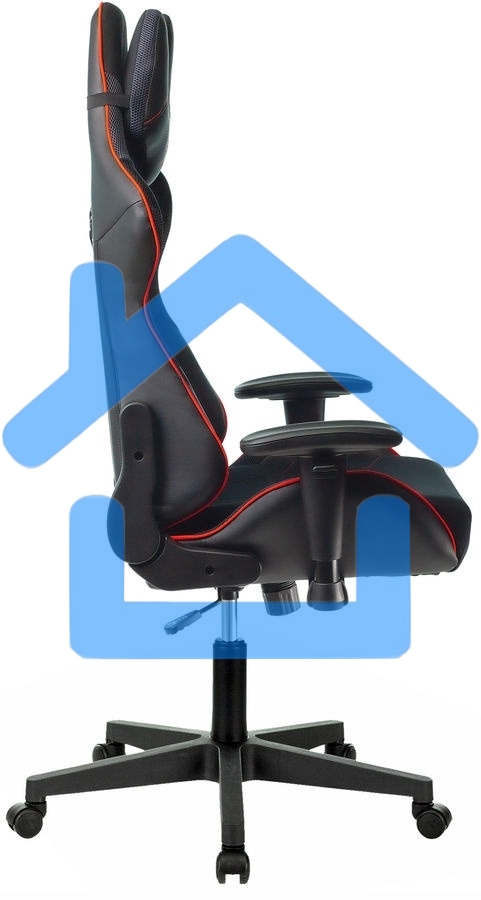 Кресло игровое A4Tech Bloody GC-400, черный/красный, крестовина пластик