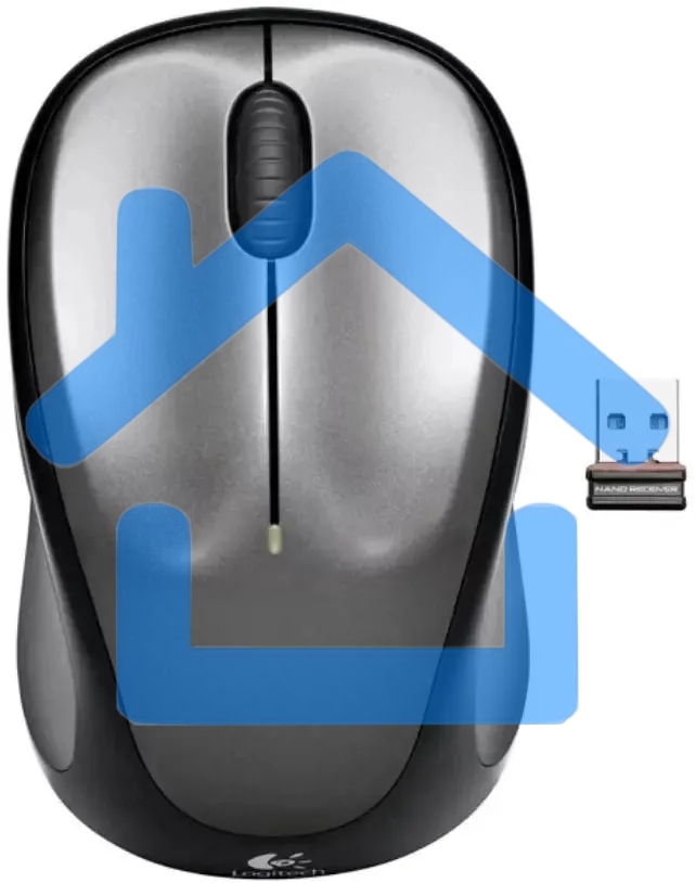 Мышь беспроводная Logitech M235n серый/черный, 1000 dpi, радиоканал, USB, кнопки - 3