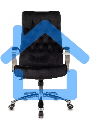 Кресло руководителя Бюрократ T-9928SL Fabric черный Italia Black, крестов. металл хром