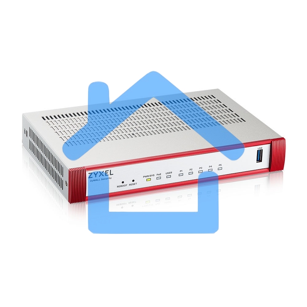 Межсетевой экран Zyxel USG FLEX 50HP с подпиской Gold на 1 год (AV, CF, IDP/DPI, Sandboxing, SecuReporter), 1xRJ-45: 1G PoE+ (LAN/WAN), 4xRJ-45: 1G (LAN/WAN), 1xUSB3.0 **