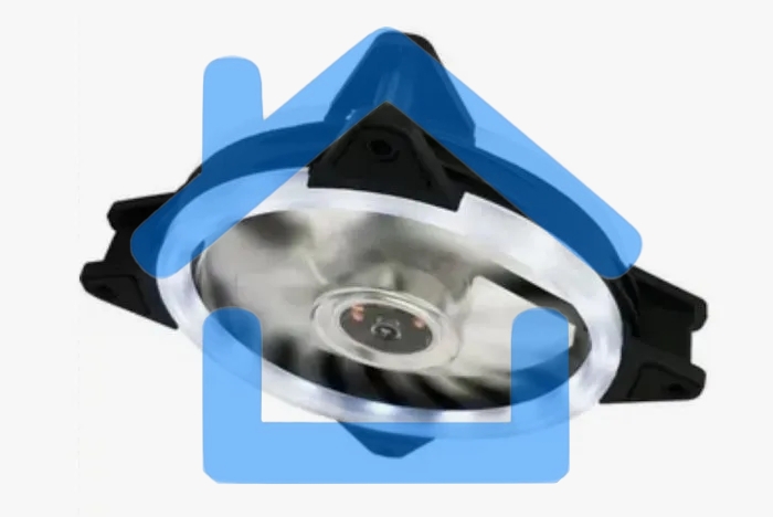 Вентилятор для корпуса Gembird D12025S12L-W черный, 120 мм, 1200 об/мин, 20.5 дБ, 3 pin