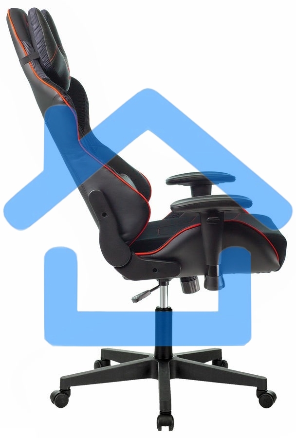 Кресло игровое A4Tech Bloody GC-400, черный/красный, крестовина пластик