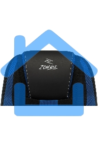 Кресло игровое Zombie 9 черный/синий, искусст.кожа/ткань, крестовина пластик