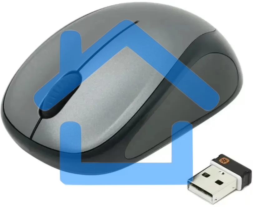 Мышь беспроводная Logitech M235n серый/черный, 1000 dpi, радиоканал, USB, кнопки - 3