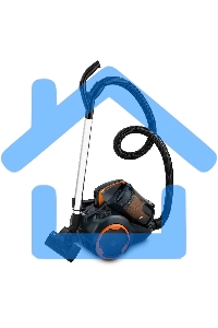 Пылесос Vitek VT-1894 оранжевый, питание от сети, 400 Вт, уборка сухая, пылесборник 2.5 л