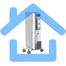 Обогреватель масляный ENGY EN-2605 Cube (5 секций) белый, 1000 Вт, 10 м2, термостат