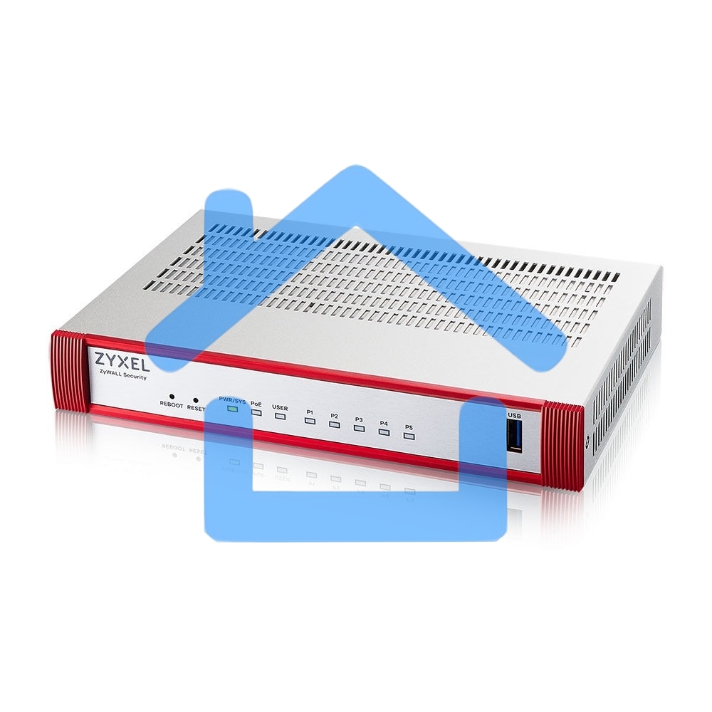 Межсетевой экран Zyxel USG FLEX 50HP с подпиской Gold на 1 год (AV, CF, IDP/DPI, Sandboxing, SecuReporter), 1xRJ-45: 1G PoE+ (LAN/WAN), 4xRJ-45: 1G (LAN/WAN), 1xUSB3.0 **
