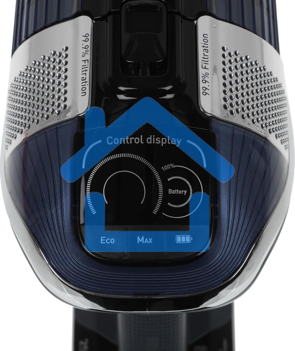 Вертикальный пылесос Tefal X-Force Flex 11.60 Aqua TY9890WO, синий/серый