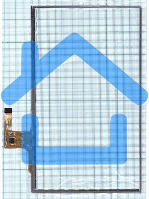 Сенсорное стекло (тачскрин) CTP070032-FPC_1.0, черное