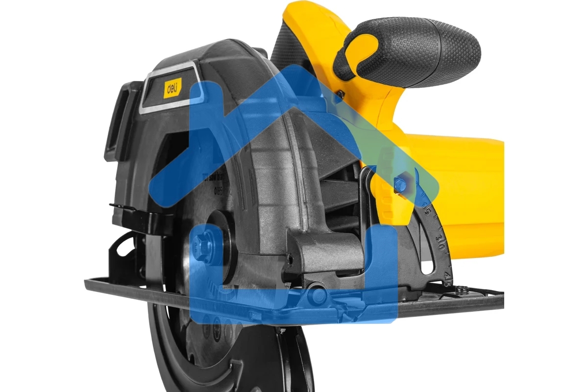 Циркулярная пила Deli DL-YJ185-E1 (1300Вт, 5300об/мин, диаметр диска 185мм)