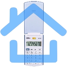 Калькулятор карманный Deli E39217/BLUE синий 8-разр.