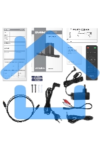 Саундбар Sven SB-2200D черный (2 x 60W, Bluetooth сабвуфер 180W, пульт ДУ, LED-дисплей, HDMI, USB)
