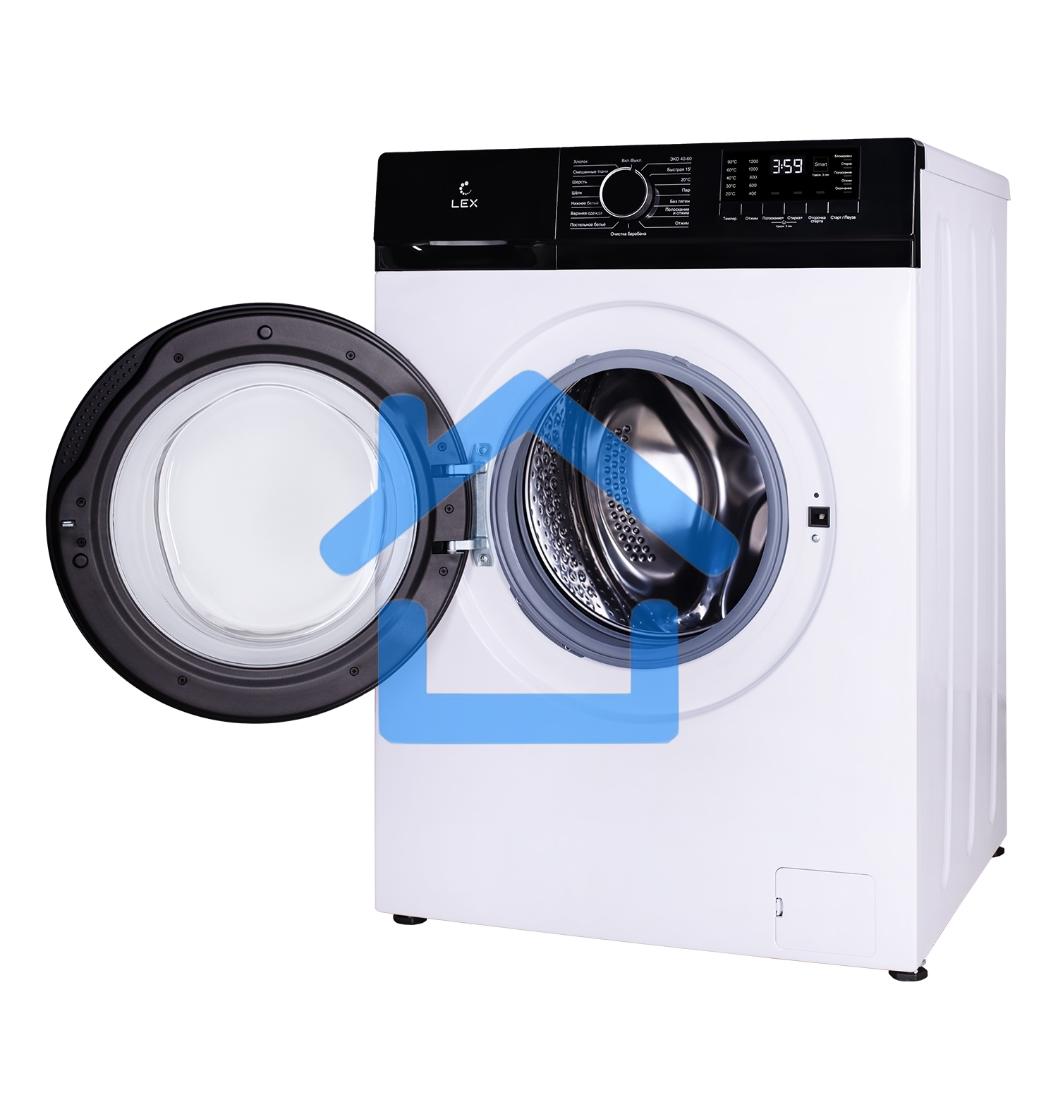 Стиральная машина LEX LWM10012WBlID белый, загрузка фронтальная 10 кг, 1200 об/мин., класс: А++