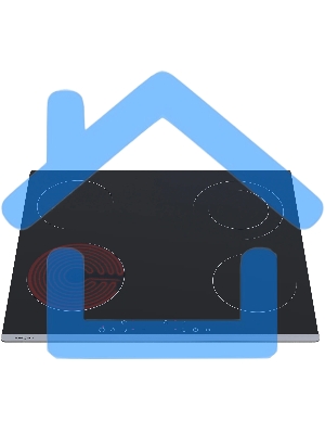 Варочная поверхность Krona Luna черный/нержавеющая сталь