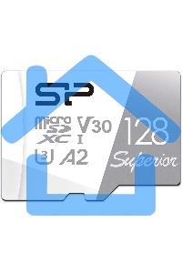 Флеш карта microSD 128Gb Silicon Power Superior Pro A2 microSDXC Class 10 UHS-I U3 Colorful 100/80 Mb/s (SD адаптер)