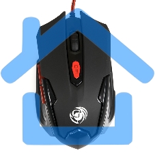 Мышь проводная Dialog Gan-Kata MGK-10U черный, 2400 dpi, USB, кнопки - 6