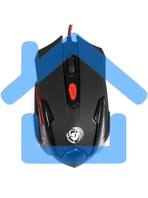 Мышь проводная Dialog Gan-Kata MGK-10U черный, 2400 dpi, USB, кнопки - 6